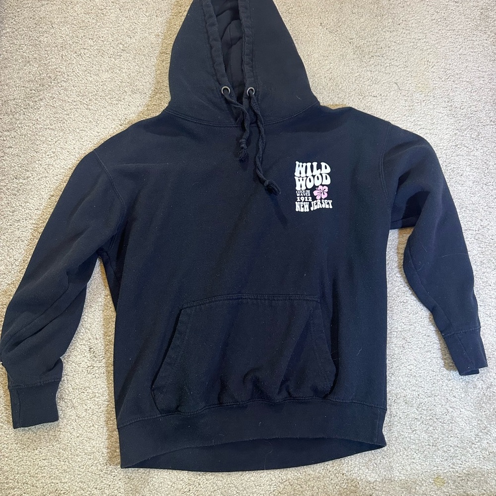 Black Wildwood New Jersey Hoodie